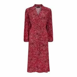 F&F Pink Flower Midi Shirt Dress -F&F Shop unnamed file 514