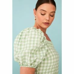 F&F Green Gingham Mini Dress -F&F Shop unnamed file 524