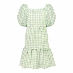 F&F Green Gingham Mini Dress -F&F Shop unnamed file 526