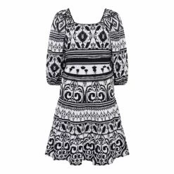 F&F Natural Mono Aztec Mini Dress -F&F Shop unnamed file 535