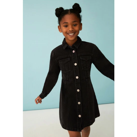 unnamed-file-585.jpg F&F Black Button Through Denim Dress -F&F Shop unnamed file 585