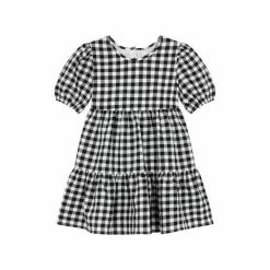 F&F White Gingham Tiered Dress -F&F Shop unnamed file 614