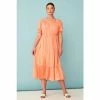 F&F Orange Bardot Midi Dress -F&F Shop unnamed file 615