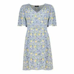 F&F Blue Ditsy Floral Mini Dress -F&F Shop unnamed file 629
