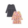 F&F Pink Floral Stripe Dresses 2 Pack -F&F Shop unnamed file 635