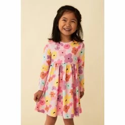 F&F Pink Floral Stripe Dresses 2 Pack 4 F&F Pink Floral Stripe Dresses 2 Pack -F&F Shop unnamed file 637