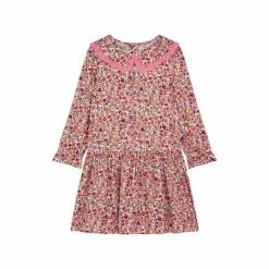 F&F Pink Floral Frill Woven Dress -F&F Shop unnamed file 652