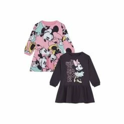 F&F Pink Minnie Sweat Dresses 2 Pack -F&F Shop unnamed file 656