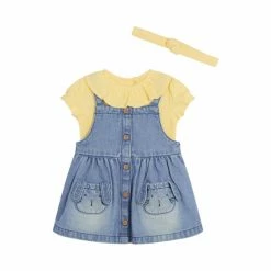 F&F Yellow Bunny Pinafore Dress