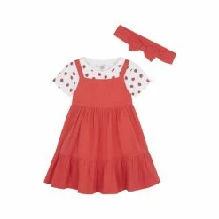 F&F Purple Strawberyy Dress With Headband -F&F Shop unnamed file 687