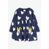 F&F Blue Minnie Heart Print Dress -F&F Shop unnamed file 688