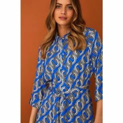 F&F Blue Chain Print Shirt Dress 5 F&F Blue Chain Print Shirt Dress -F&F Shop unnamed file 705