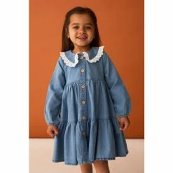 F&F Blue Denim Collar Dress