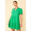 F&F Green Tiered Double Cloth Mini Dress -F&F Shop unnamed file 728