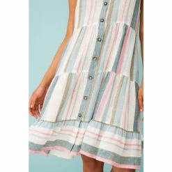 F&F Linen Stripe Mini White Dress 5 F&F Linen Stripe Mini White Dress -F&F Shop unnamed file 737