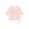 F&F Pink Broderie Dress And Tights -F&F Shop unnamed file 748