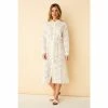 F&F White Beach Broderie Midi Shirt Dress -F&F Shop unnamed file 759