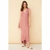 F&F Pink Winnie Maxi Rib Button Dress -F&F Shop unnamed file 780