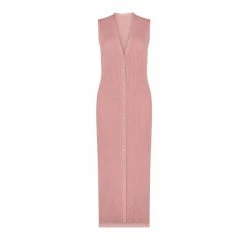 F&F Pink Winnie Maxi Rib Button Dress -F&F Shop unnamed file 784