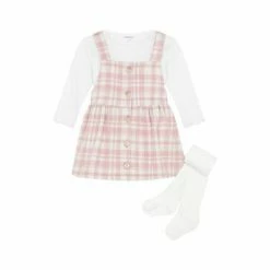 F&F Pink Check Pinny Set -F&F Shop unnamed file 80