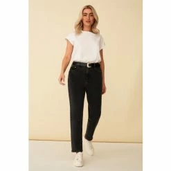 F&F Grey Belted Mom Jeans 4 F&F Grey Belted Mom Jeans -F&F Shop unnamed file 806