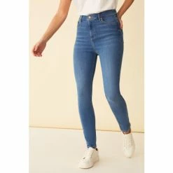 F&F Blue Midwash Contour Jeans