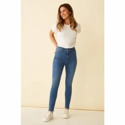 F&F Blue Midwash Contour Jeans 4 F&F Blue Midwash Contour Jeans -F&F Shop unnamed file 818