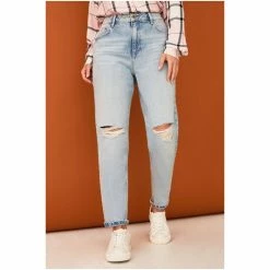 F&F Blue Mom Ripped Jeans