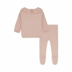 F&F Mini Hinch Pink Frill Knitted Cashmere Set