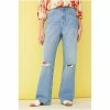 F&F Blue 90s Straight Leg Ripped Lightwash Jeans 1 F&F Blue 90s Straight Leg Ripped Lightwash Jeans -F&F Shop unnamed file 854