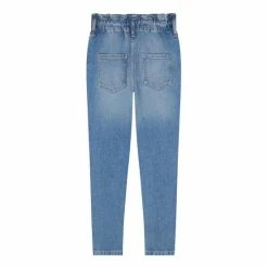 F&F Blue Midwash Paper Bag Jeans 4 F&F Blue Midwash Paper Bag Jeans -F&F Shop unnamed file 923