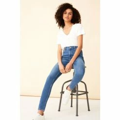F&F Blue Midwash Contour Jeans