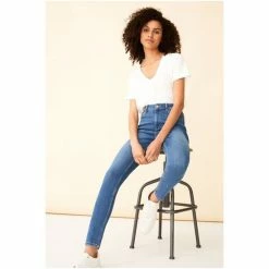 F&F Blue Midwash Contour Jeans -F&F Shop unnamed file 931