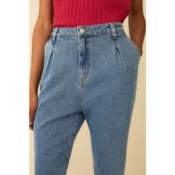 F&F Blue Slouchy Jeans With Pleat Midwash 5 F&F Blue Slouchy Jeans With Pleat Midwash -F&F Shop unnamed file 935