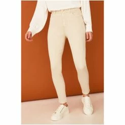 F&F Cream Push Up Skinny Jeans