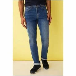 F&F Blue Slim Mid Wash Jeans -F&F Shop unnamed file 979