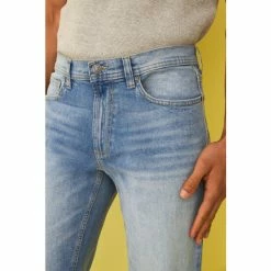 F&F Blue Straight Light Wash Jeans -F&F Shop unnamed file 982