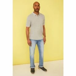 F&F Blue Straight Light Wash Jeans -F&F Shop unnamed file 983