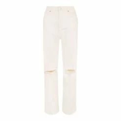 F&F Cream Ecru 90S Straight Leg Jeans -F&F Shop unnamed file 990